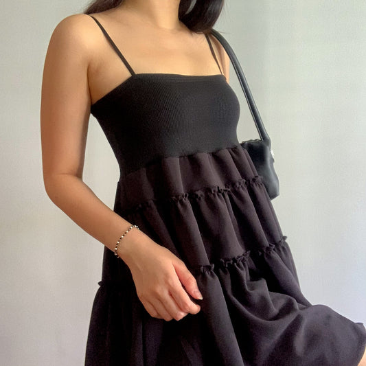 Effy Tier Dress in Black