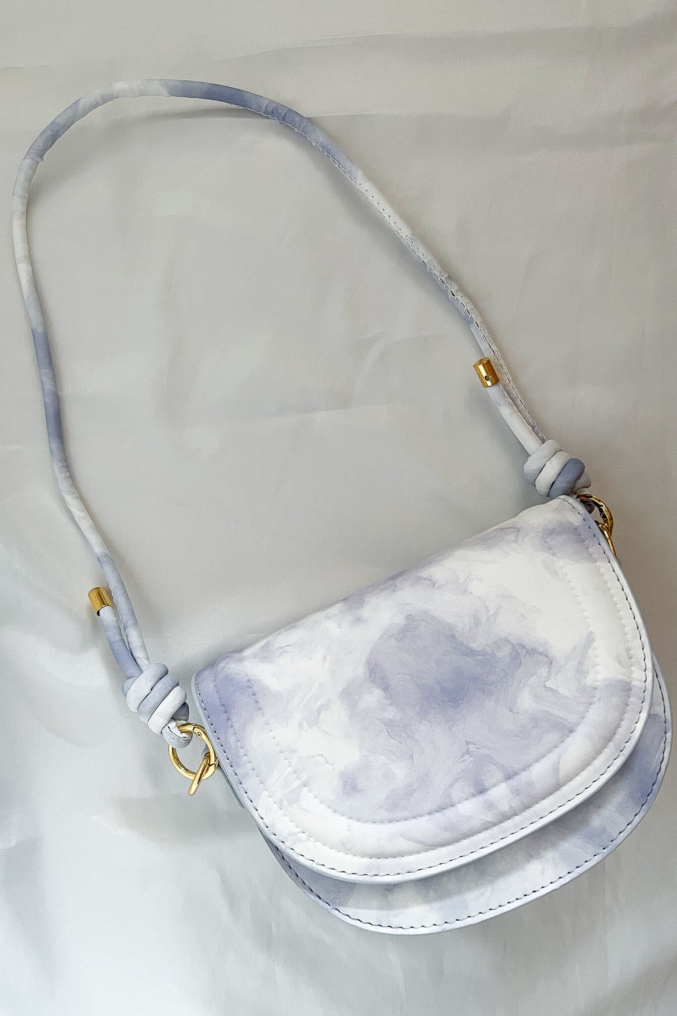 Watercolor two-way Flap Bag in Blue